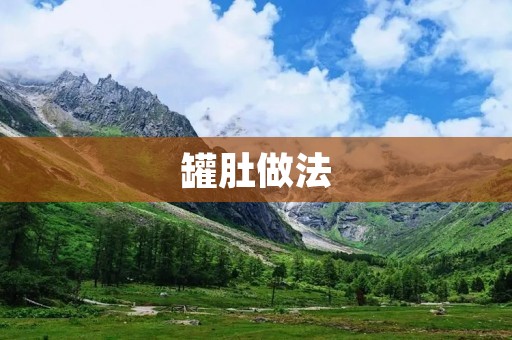 罐肚做法：独特口感的美食
