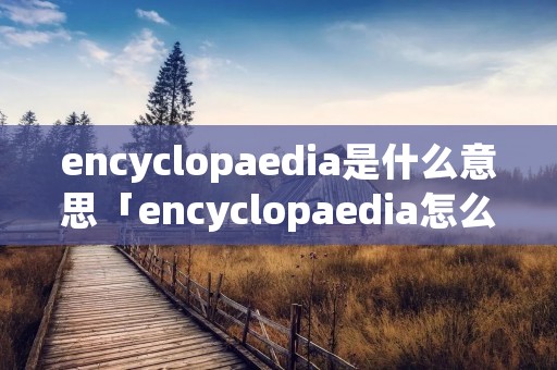 encyclopaedia是什么意思「encyclopaedia怎么读英语」