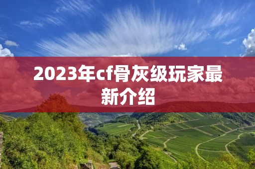 2023年cf骨灰级玩家最新介绍