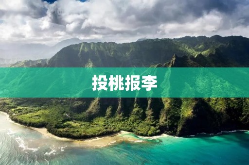 投桃报李：一种美好的人际互动方式