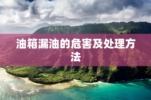 油箱漏油的危害及处理方法 油箱漏油的危害及处理方法