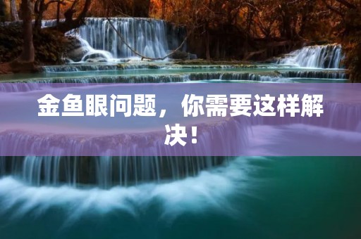 金鱼眼问题，你需要这样解决！