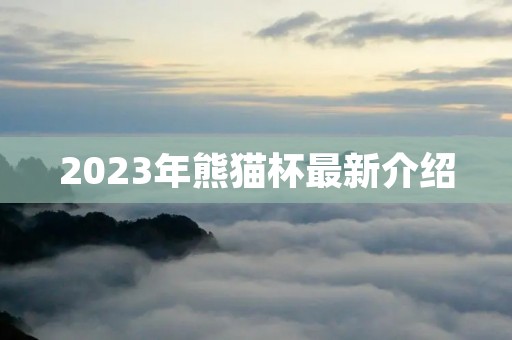 2023年熊猫杯最新介绍 2023年熊猫杯最新介绍