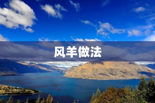 风羊做法:传统美食的独特味道 风羊做法:传统美食的独特味道