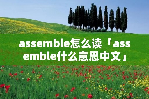 assemble怎么读「assemble什么意思中文」 assemble怎么读「assemble什么意思中文」