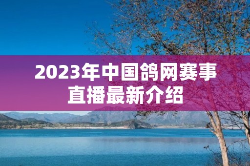 2023年中国鸽网赛事直播最新介绍