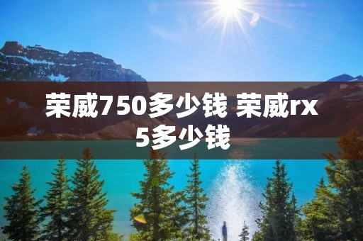 荣威750多少钱 荣威rx5多少钱