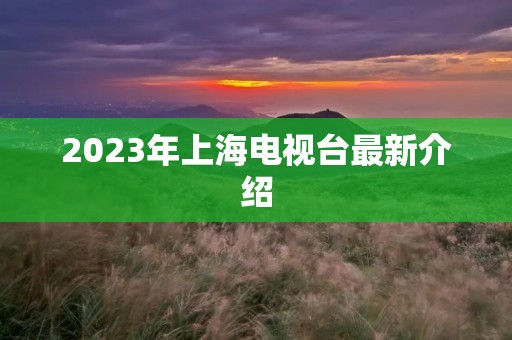 2023年上海电视台最新介绍 2023年上海电视台最新介绍