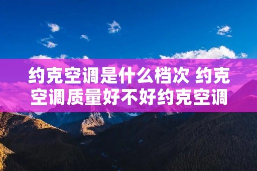 约克空调是什么档次 约克空调质量好不好约克空调的优缺点 约克空调是什么档次 约克空调质量好不好约克空调的优缺点