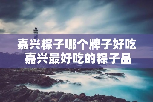嘉兴粽子哪个牌子好吃 嘉兴最好吃的粽子品牌