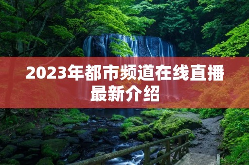 2023年都市频道在线直播最新介绍
