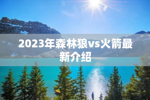 2023年森林狼vs火箭最新介绍