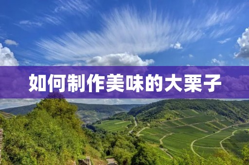 如何制作美味的大栗子 如何制作美味的大栗子