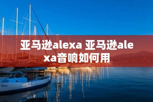 亚马逊alexa 亚马逊alexa音响如何用