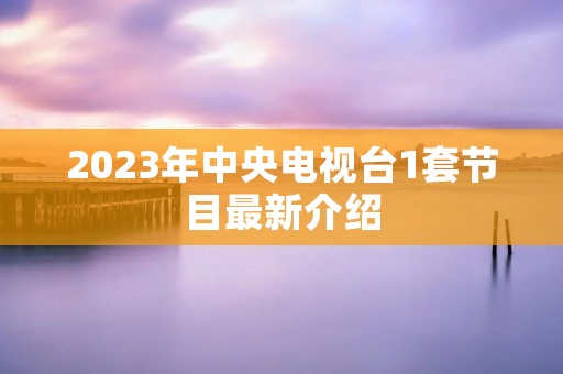 2023年中央电视台1套节目最新介绍