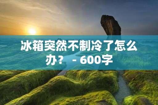 冰箱突然不制冷了怎么办? - 600字 冰箱突然不制冷了怎么办? - 600字