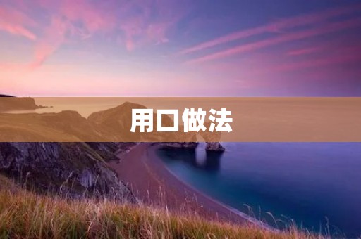 用口做法：让美食更加美味