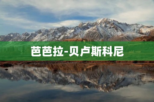 芭芭拉-贝卢斯科尼：意大利前女总理