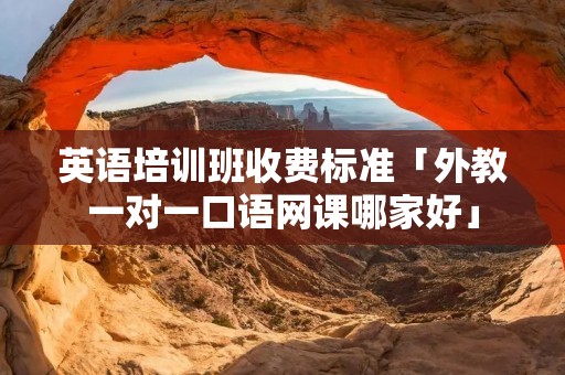 英语培训班收费标准「外教一对一口语网课哪家好」