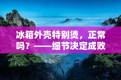 冰箱外壳特别烫,正常吗?——细节决定成败