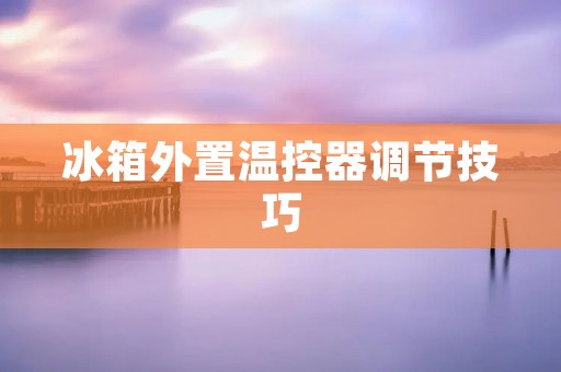冰箱外置温控器调节技巧 冰箱外置温控器调节技巧