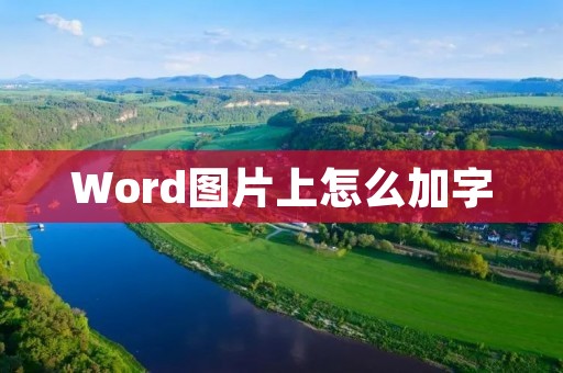 Word图片上怎么加字