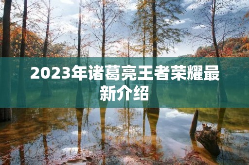 2023年诸葛亮王者荣耀最新介绍