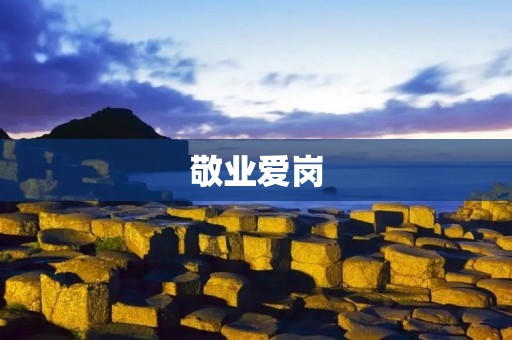 敬业爱岗：做好本职工作，为事业稳定发展贡献力量