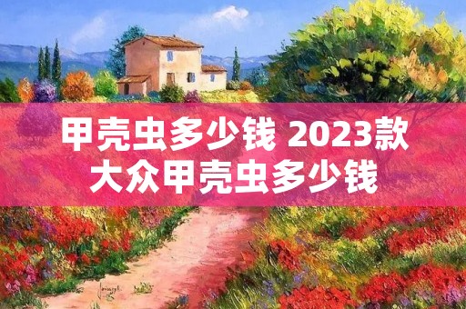 甲壳虫多少钱 2023款大众甲壳虫多少钱 甲壳虫多少钱 2023款大众甲壳虫多少钱