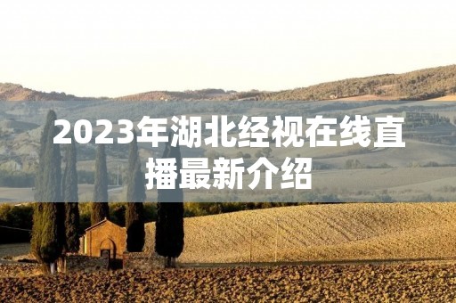 2023年湖北经视在线直播最新介绍