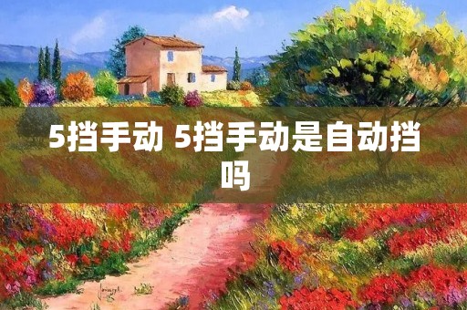 5挡手动 5挡手动是自动挡吗 5挡手动 5挡手动是自动挡吗