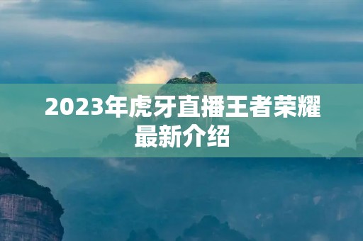 2023年虎牙直播王者荣耀最新介绍