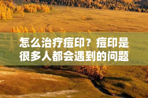 怎么治疗痘印？痘印是很多人都会遇到的问题，它不仅影响着我们的外貌，还会让我们感到自卑和不自信。那么，如何去除痘印呢？下面，我将为大家介绍一些有效的治疗痘印的方法。