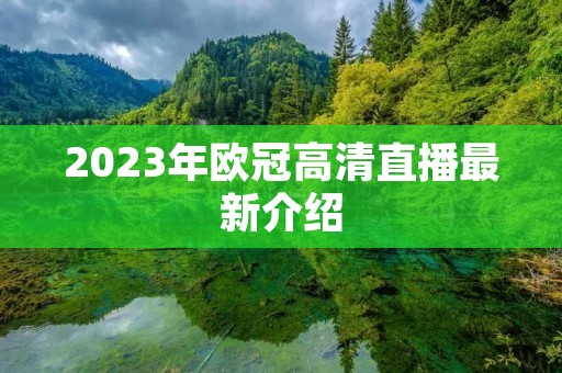 2023年欧冠高清直播最新介绍