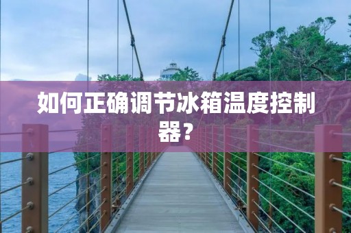 如何正确调节冰箱温度控制器? 如何正确调节冰箱温度控制器?