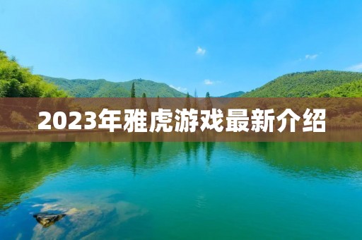 2023年雅虎游戏最新介绍 2023年雅虎游戏最新介绍
