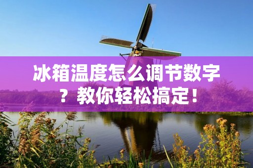 冰箱温度怎么调节数字?教你轻松搞定! 冰箱温度怎么调节数字?教你轻松搞定!