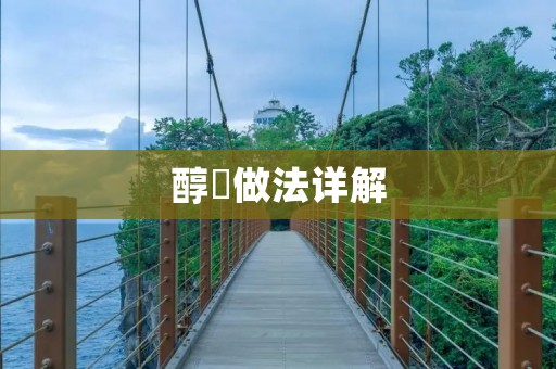 醇粄做法详解：手把手教你制作口感细腻的传统美食