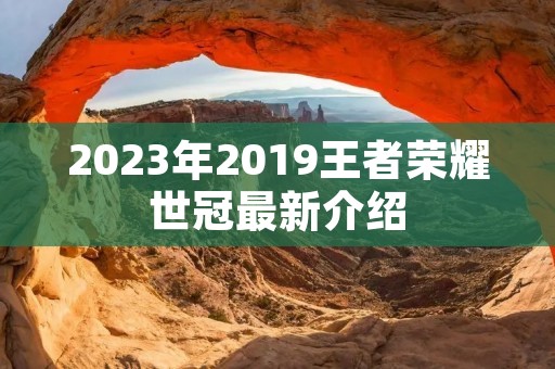 2023年2019王者荣耀世冠最新介绍