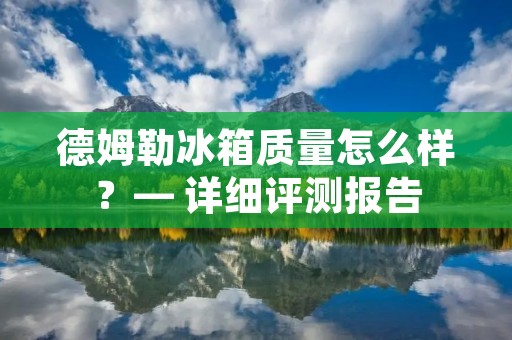 德姆勒冰箱质量怎么样？— 详细评测报告