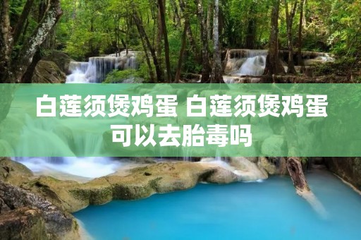 白莲须煲鸡蛋 白莲须煲鸡蛋可以去胎毒吗