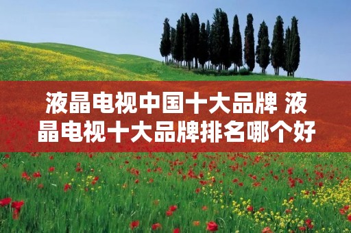 液晶电视中国十大品牌 液晶电视十大品牌排名哪个好