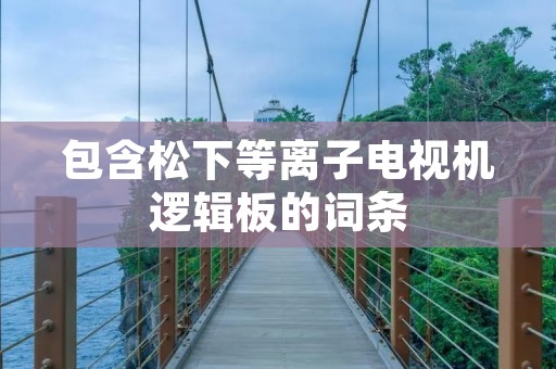 包含松下等离子电视机逻辑板的词条 包含松下等离子电视机逻辑板的词条