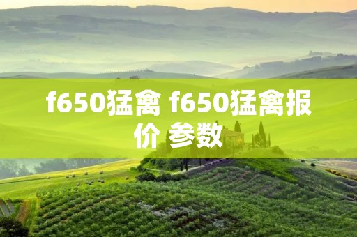 f650猛禽 f650猛禽报价 参数 f650猛禽 f650猛禽报价 参数
