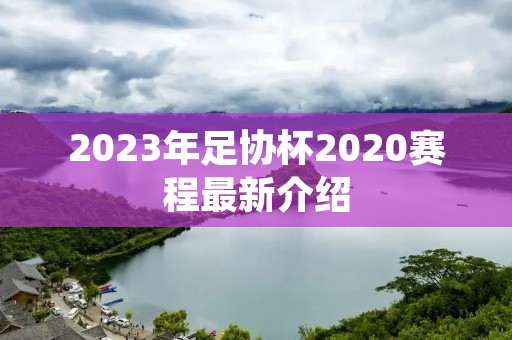 2023年足协杯2020赛程最新介绍
