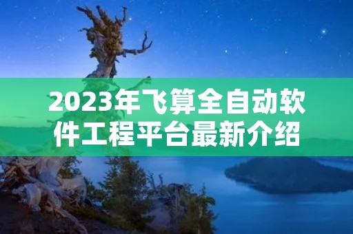 2023年飞算全自动软件工程平台最新介绍