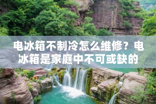 电冰箱不制冷怎么维修？电冰箱是家庭中不可或缺的电器设备，如果电冰箱出现了不制冷的情况，那么就需要及时维修。在这里，我们将为大家介绍一些电冰箱不制冷的原因和维修方法。