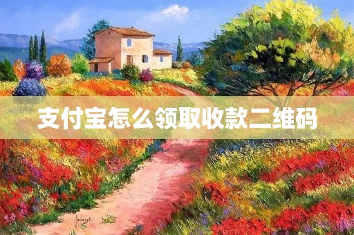 支付宝怎么领取收款二维码