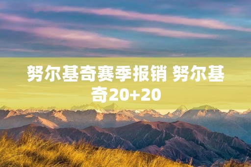 努尔基奇赛季报销 努尔基奇20+20