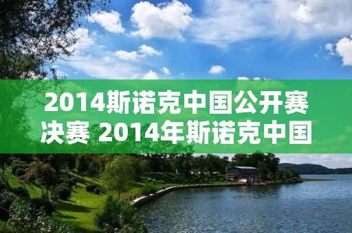 2014斯诺克中国公开赛决赛 2014年斯诺克中国公开赛冠军